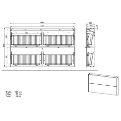 Flureinrichtung Möbelset modern - Sidgarus (zweiteilig)^Wohnen Outlet