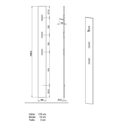 Flureinrichtung Möbelset modern - Sidgarus (zweiteilig)^Wohnen Outlet
