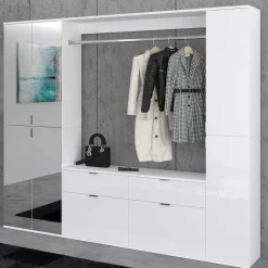 Flureinrichtung Schrankwand 212x193x34 cm - Ejulia (dreiteilig)^Wohnen Discount