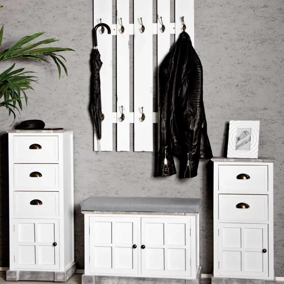 Flurgarderobe Liko II in Weiß^Wohnen Discount