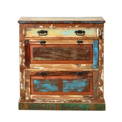 Wohnen Flurgarderobenset Jamaica in Bunt Shabby Chic (sechsteilig)