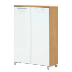 Flurgarderobenset Wynoca in Weiß Glas beschichtet (fünfteilig)^Wohnen Clearance