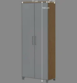 Flurgarderobenset Wynoca in Weiß Glas beschichtet (fünfteilig)^Wohnen Clearance