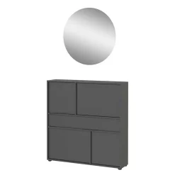 Flurkommode und Spiegel Set - Flemingo (zweiteilig)^Wohnen Clearance