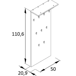Wohnen Flurmöbel in Anthrazit & Wildeiche NB - Joha (vierteilig)