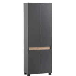 Wohnen Flurmöbel in Anthrazit & Wildeiche NB - Joha (vierteilig)