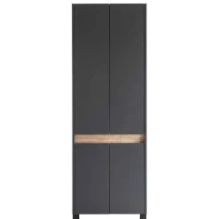 Wohnen Flurmöbel in Anthrazit & Wildeiche NB - Joha (vierteilig)