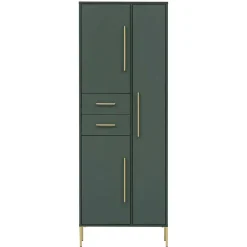 Wohnen Flurmöbel in Dunkelgrün & Gold - Aqua (fünfteilig)