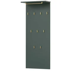 Wohnen Flurmöbel in Dunkelgrün & Gold - Aqua (fünfteilig)