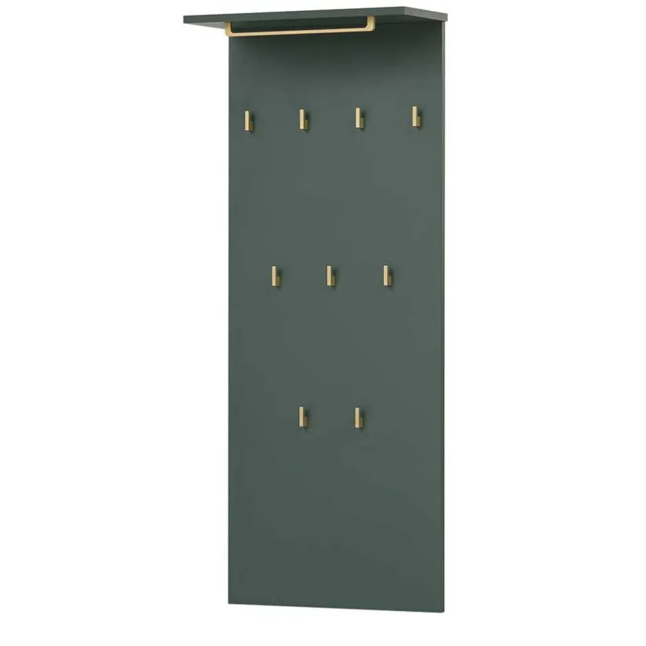 Wohnen Flurmöbel in Dunkelgrün & Gold - Aqua (fünfteilig)