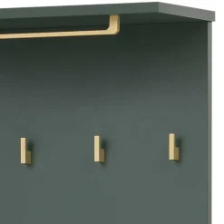 Wohnen Flurmöbel in Dunkelgrün & Gold - Aqua (fünfteilig)