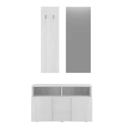 Wohnen Flurmöbel in Eukalyptus Holzoptik - Hollie (dreiteilig)