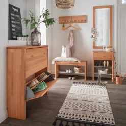 Wohnen Flurmöbel Kombi aus Buche - Shimousa (fünfteilig)