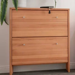 Wohnen Flurmöbel Kombi aus Buche - Shimousa (fünfteilig)