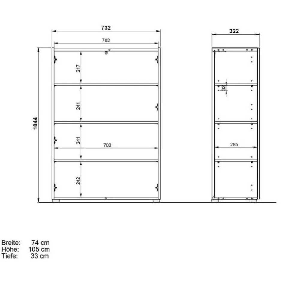 Wohnen Flurmöbel Kombi zweifarbig - Bien (dreiteilig)
