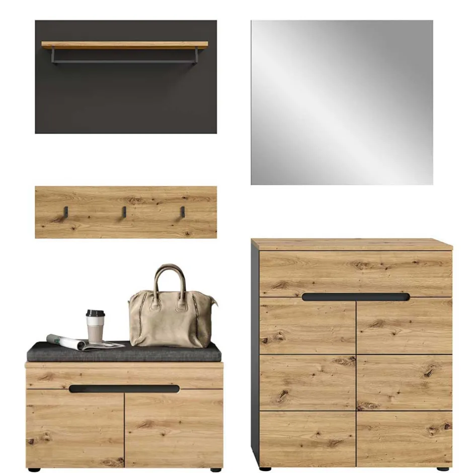 Flurmöbel Kombination modern - Norja (fünfteilig)^Wohnen New