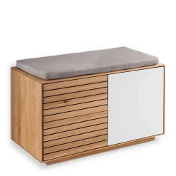 Wohnen Flurmöbel Set aus Asteiche Massivholz - Zonga (fünfteilig)