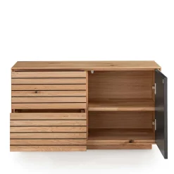 Wohnen Flurmöbel Set aus Asteiche Massivholz - Zonga (fünfteilig)