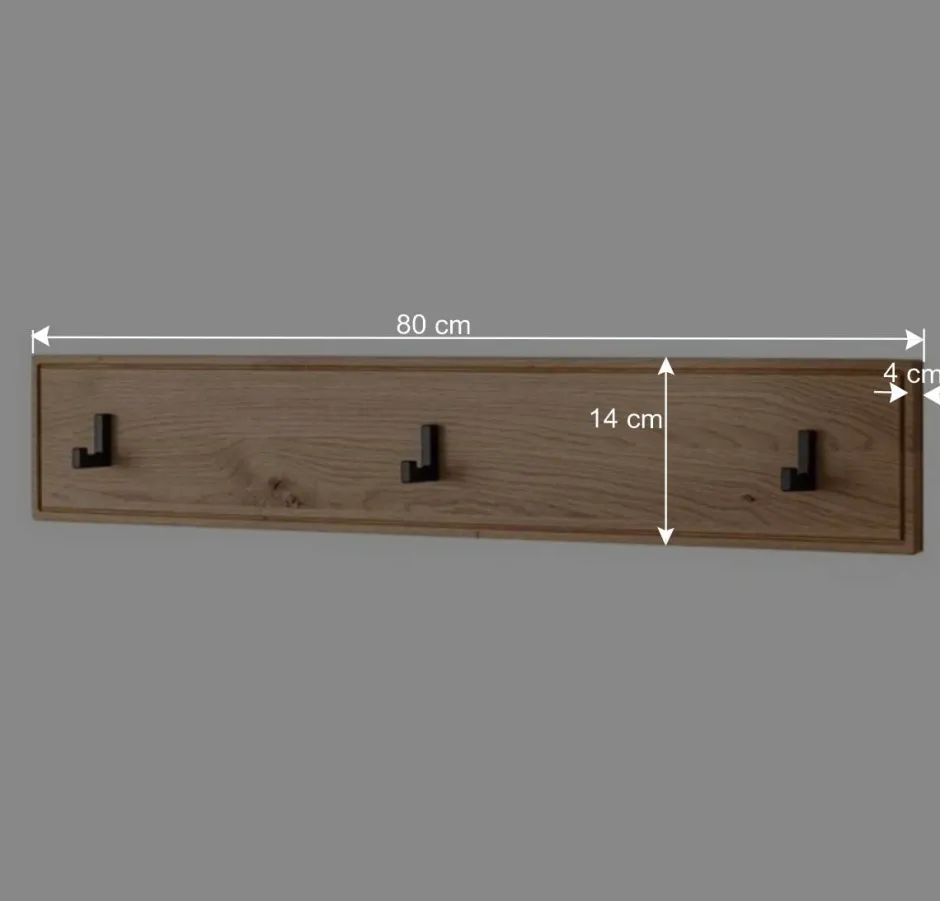 Wohnen Flurmöbel Set aus Asteiche Massivholz - Zonga (fünfteilig)