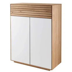 Wohnen Flurmöbel Set aus Asteiche Massivholz - Zonga (fünfteilig)