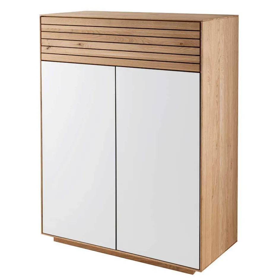 Wohnen Flurmöbel Set aus Asteiche Massivholz - Zonga (fünfteilig)