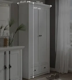 Flurmöbel Set Chelles in Landhausstil (dreiteilig)^Wohnen Discount