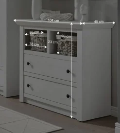 Flurmöbel Set Chelles in Landhausstil (dreiteilig)^Wohnen Discount