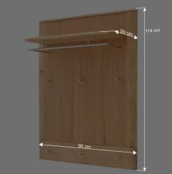 Flurmöbel Set in Eiche Bianco - Mabasa (fünfteilig)^Wohnen Outlet