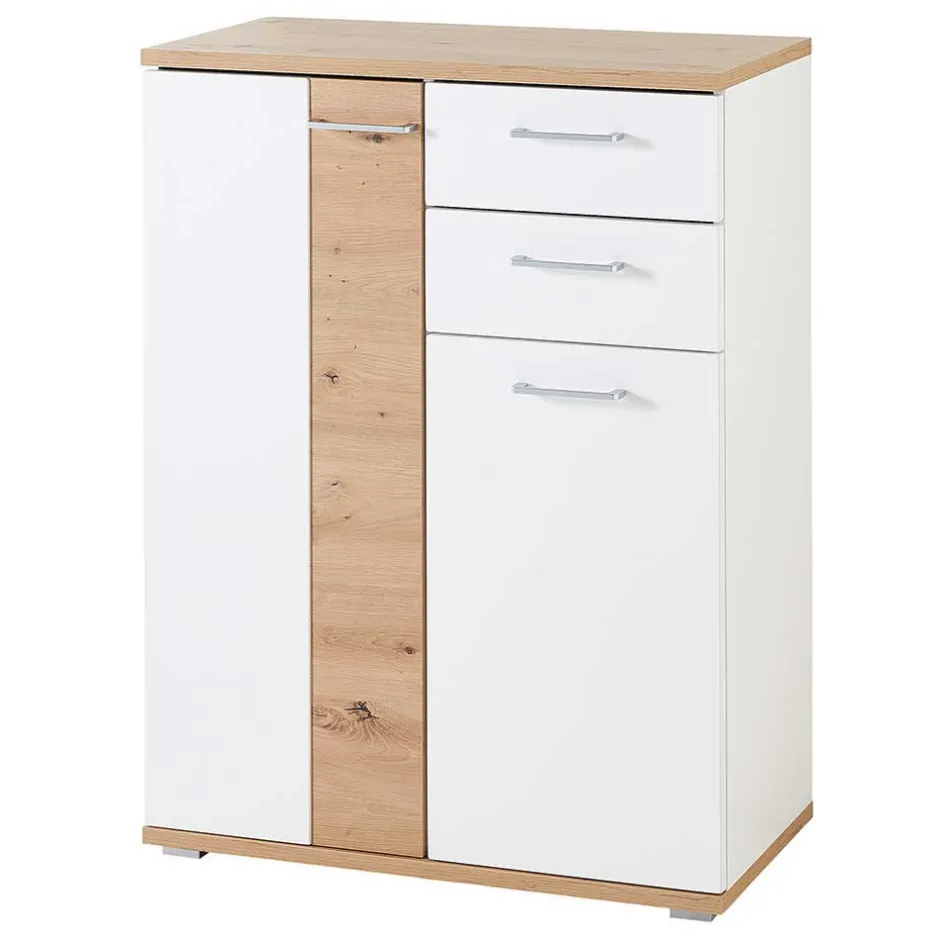 Flurmöbel Set in Weiß & Wildeiche - Symbrosia (fünfteilig)^Wohnen Best