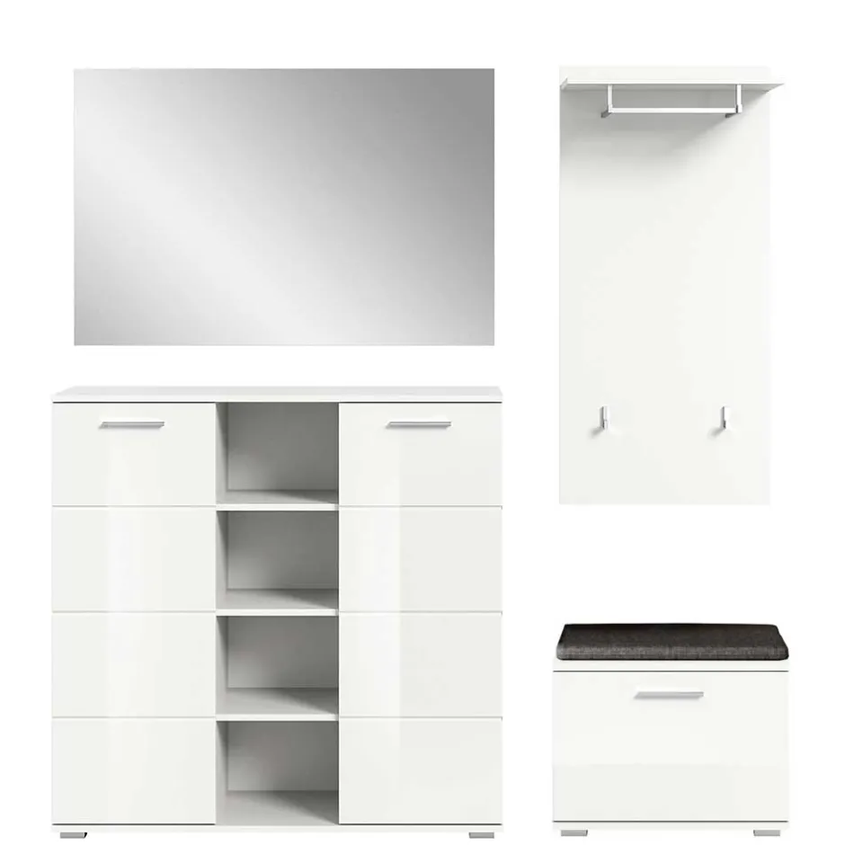 Flurmöbel Set in Weiß HG - Rugova (vierteilig)^Wohnen Hot