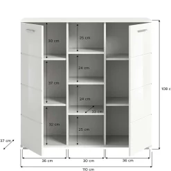 Flurmöbel Set in Weiß HG - Rugova (vierteilig)^Wohnen Hot