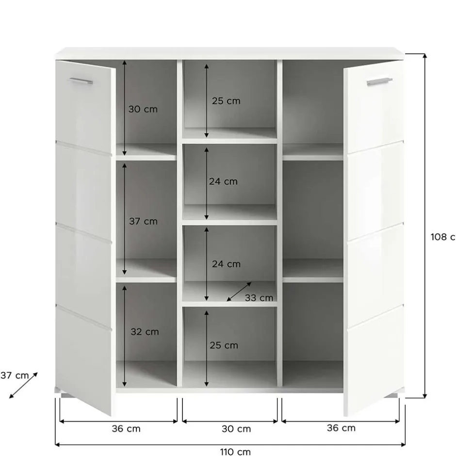 Flurmöbel Set in Weiß HG - Rugova (vierteilig)^Wohnen Hot