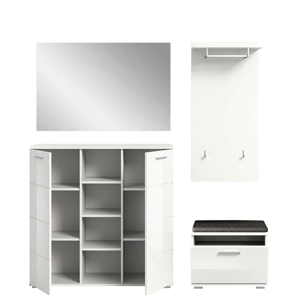 Flurmöbel Set in Weiß HG - Rugova (vierteilig)^Wohnen Hot