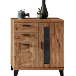 Wohnen Flurmöbel Set in Wildeiche - Elprisca (vierteilig)