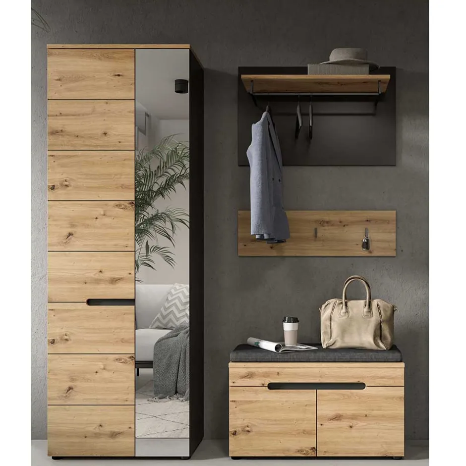 Wohnen Flurmöbel Set modern - Norja (vierteilig)