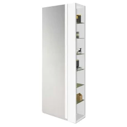 Wohnen Flurschrank für Schuhe in Weiß mit Regal - Bilboa