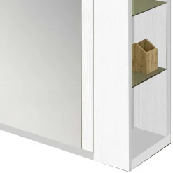 Wohnen Flurschrank für Schuhe in Weiß mit Regal - Bilboa