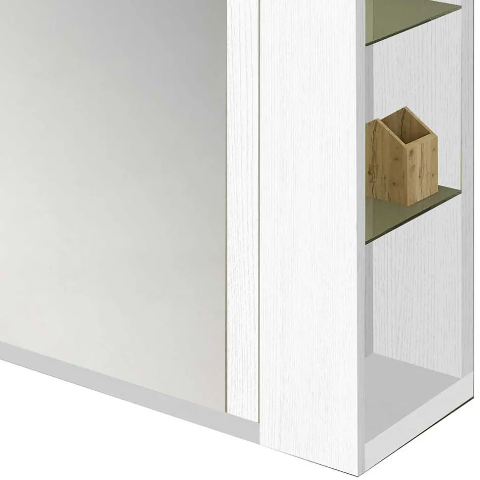 Wohnen Flurschrank für Schuhe in Weiß mit Regal - Bilboa