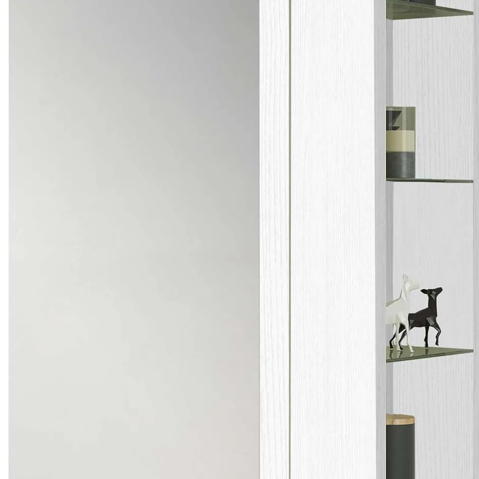 Wohnen Flurschrank für Schuhe in Weiß mit Regal - Bilboa