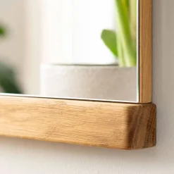 Wohnen Flurspiegel aus Balkeneiche Massivholz - Robats