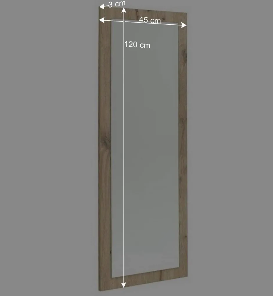 Flurspiegel in Holzoptik in Wildeiche - Baiamare^Wohnen Discount