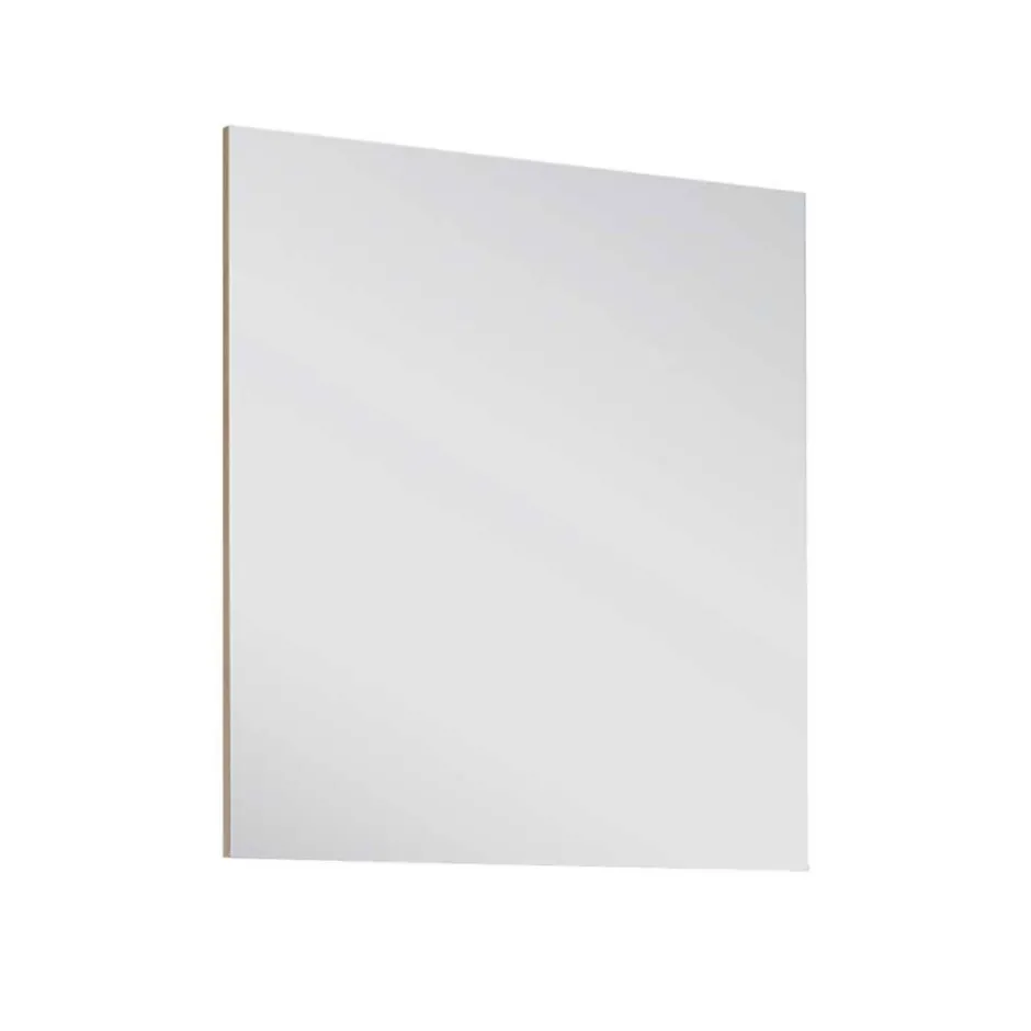 Flurspiegel rahmenlos mit Kante in Eiche Optik - Donzai^Wohnen Online