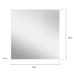 Flurspiegel rahmenlos mit Kante in Eiche Optik - Donzai^Wohnen Online