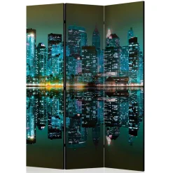 Foto Paravent mit Skyline New York bei Nacht - Salutare^Wohnen Clearance
