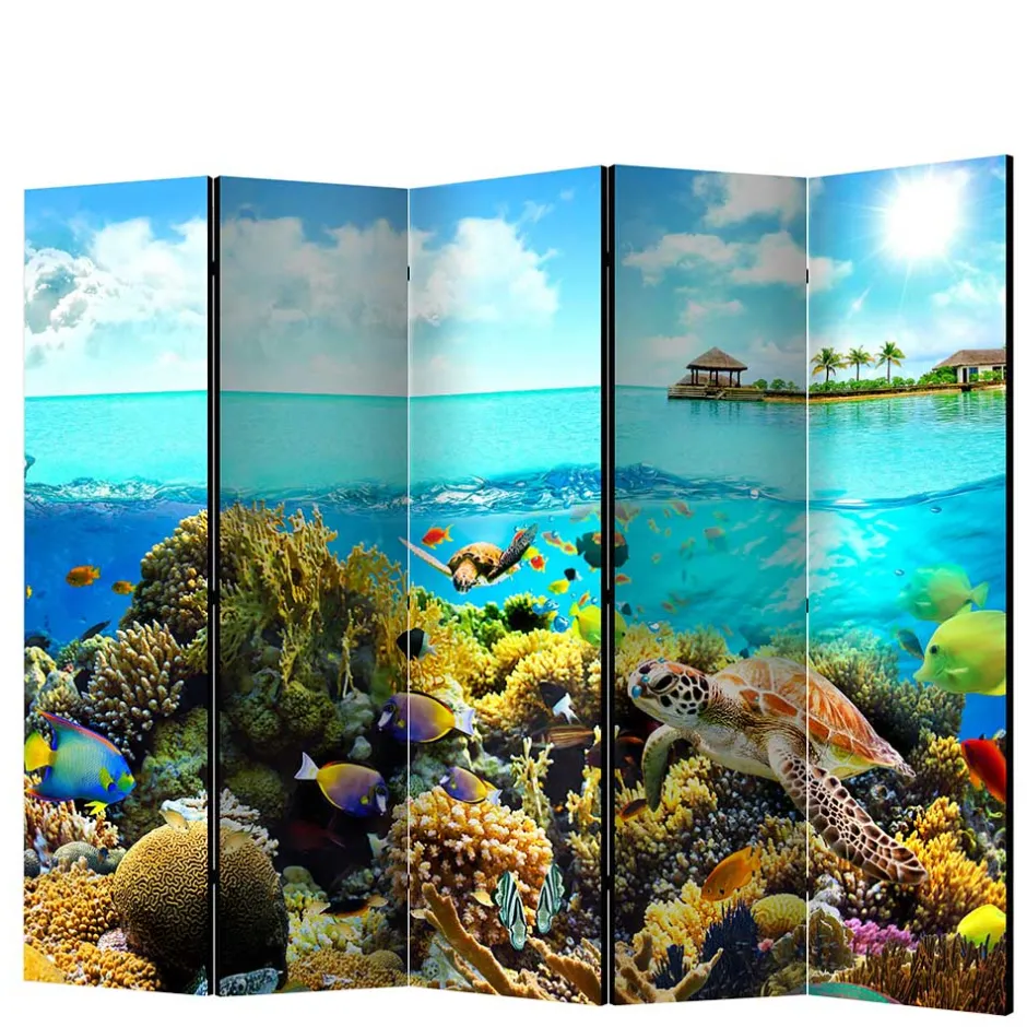 Kinder Wohnen Foto Paravent Riff Bewohner & Trauminsel - Tarantro