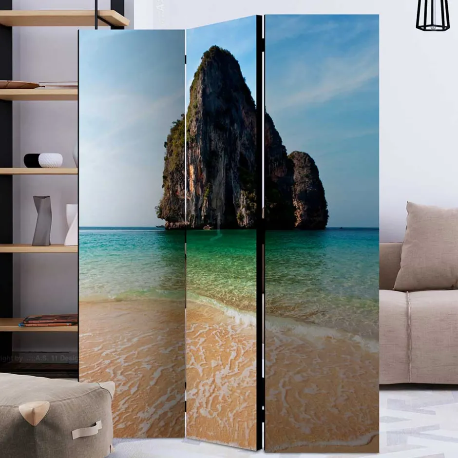 Fotodruck Paravent Felsen im Meer - Anin^Wohnen