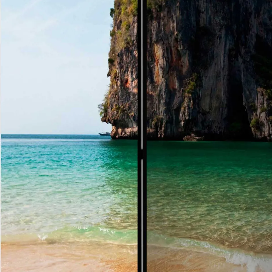 Fotodruck Paravent Felsen im Meer - Anin^Wohnen