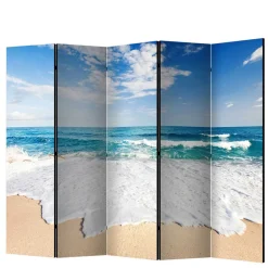 Fotodruck Paravent Strand & Meer & Wellen - Linstead^Wohnen Outlet