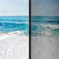 Fotodruck Paravent Strand & Meer & Wellen - Linstead^Wohnen Outlet