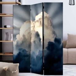 Fotodruck Paravent Wolkiger Himmel - Millie^Wohnen
